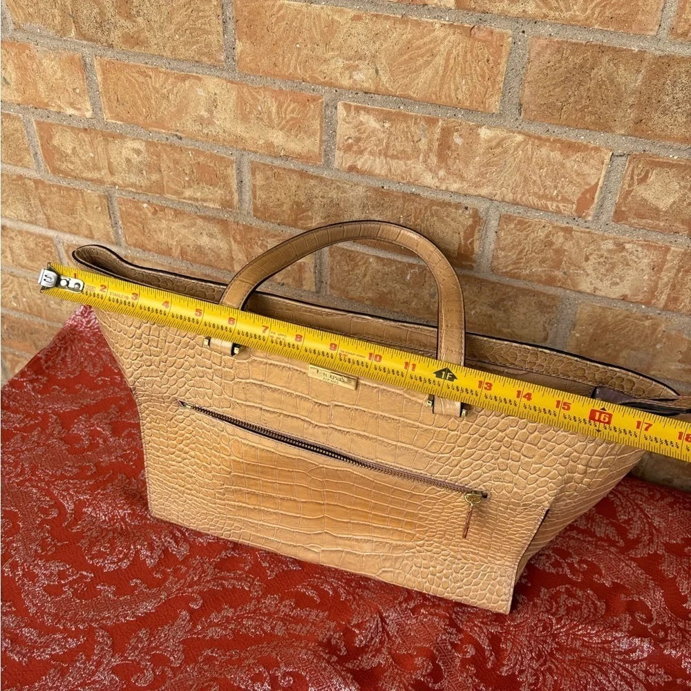 Kate Spade Beige Crocodile Embossed Bag